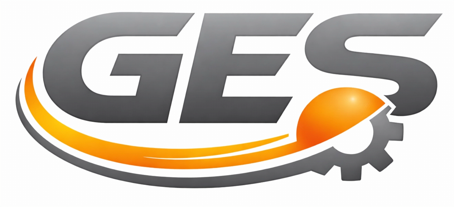 GES logo - yellow and gray