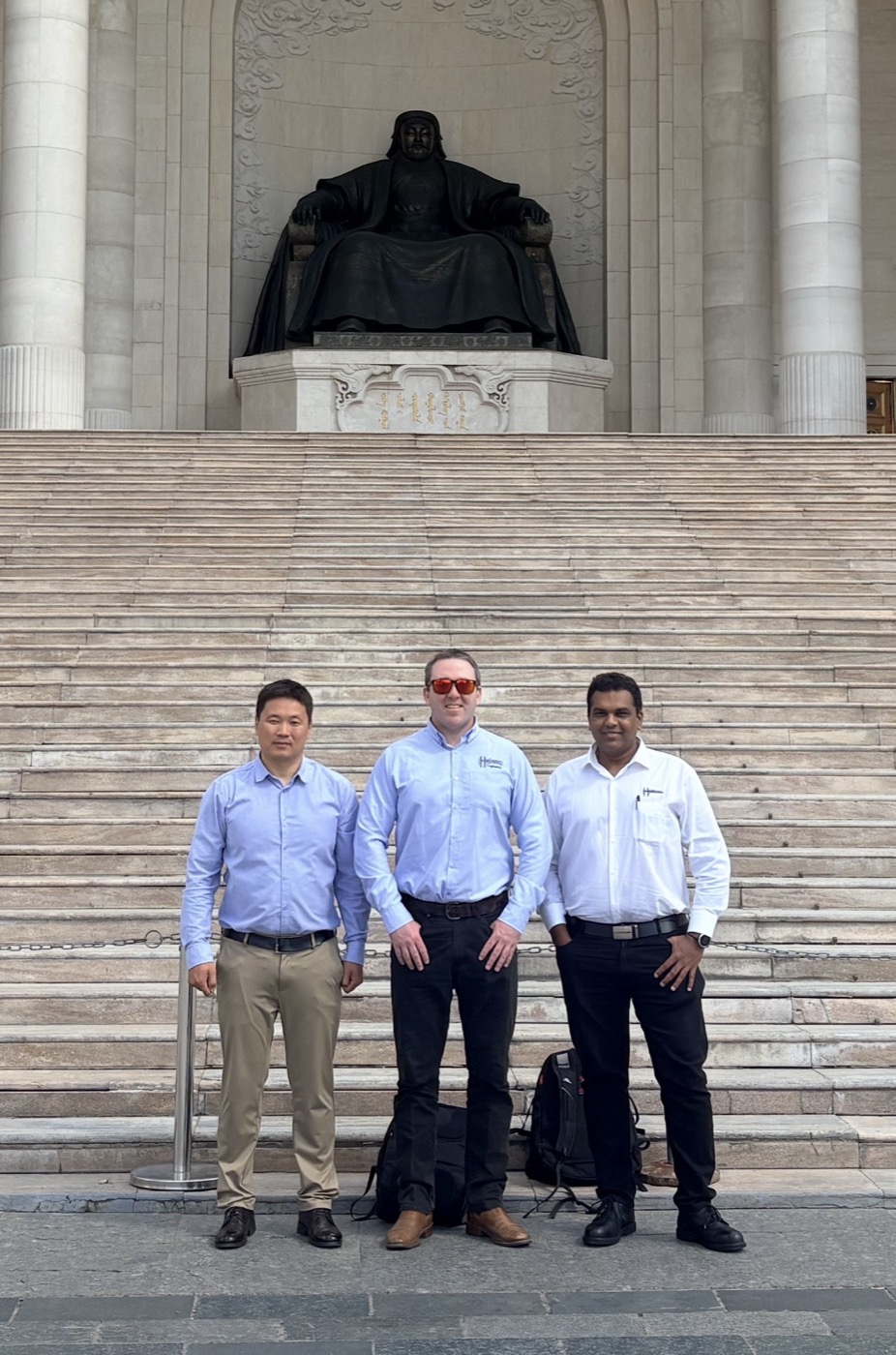 GES and Hofmann Engineering team members in Ulaanbaatar