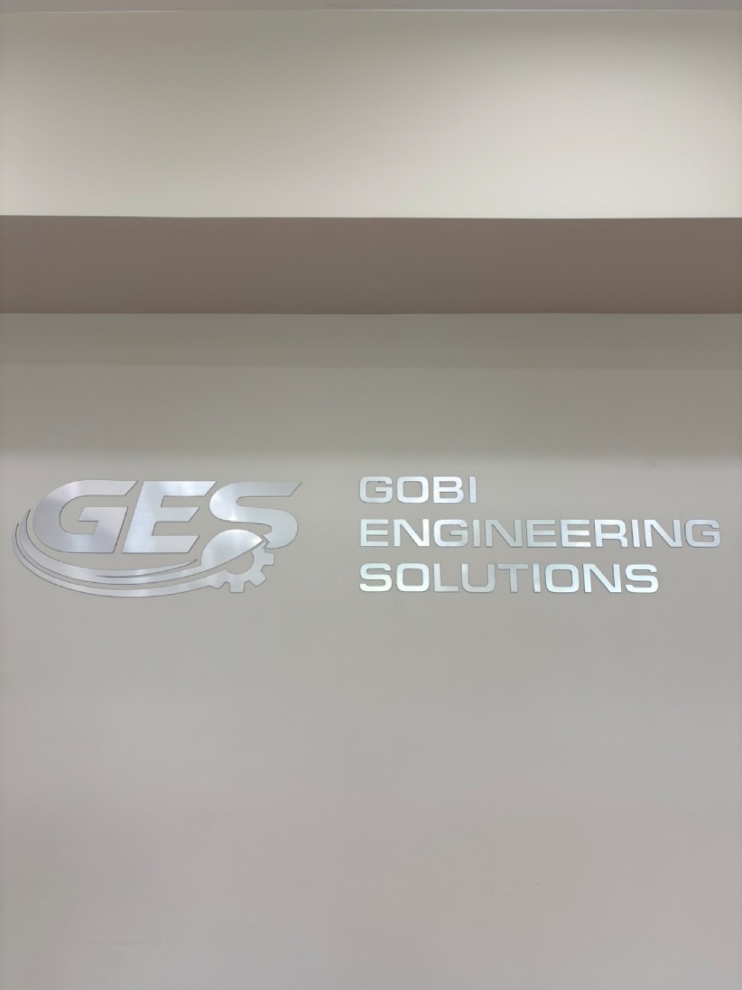 GES logo and signage at the new Rokmon Building office